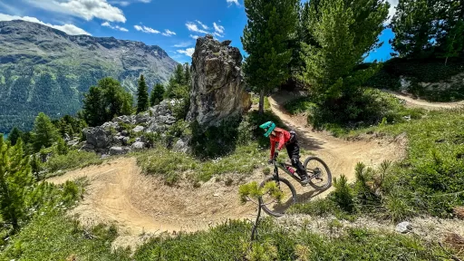 Mountainbike TourCorviglia - four for the flow Tour-Bild Corviglia - four for the flow